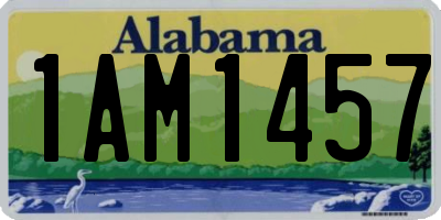 AL license plate 1AM1457