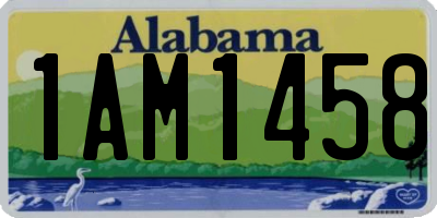 AL license plate 1AM1458