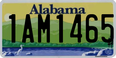 AL license plate 1AM1465