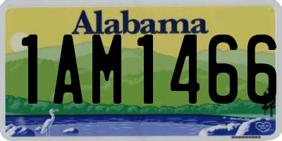 AL license plate 1AM1466