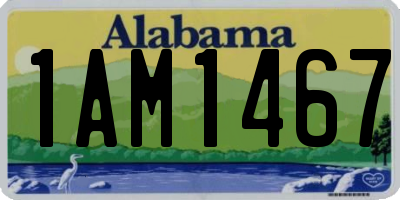 AL license plate 1AM1467