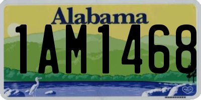 AL license plate 1AM1468