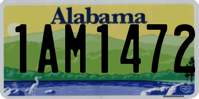 AL license plate 1AM1472