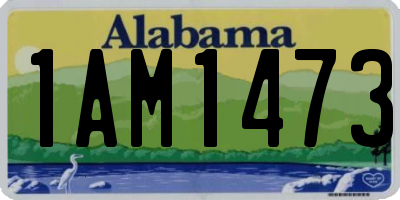 AL license plate 1AM1473