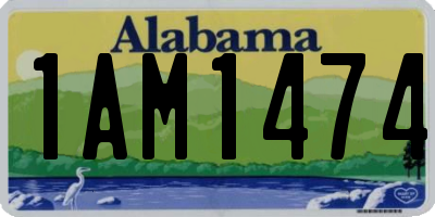 AL license plate 1AM1474