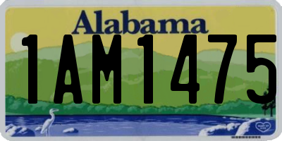 AL license plate 1AM1475