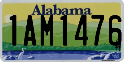 AL license plate 1AM1476