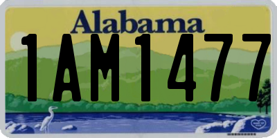 AL license plate 1AM1477
