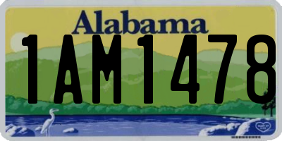 AL license plate 1AM1478
