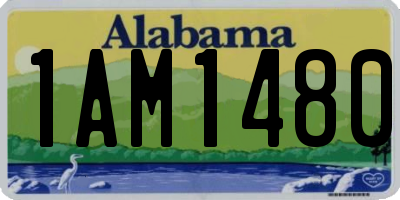 AL license plate 1AM1480