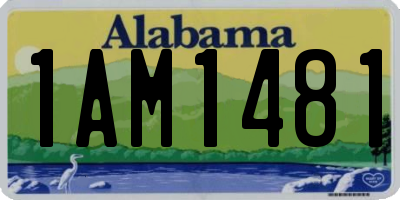 AL license plate 1AM1481