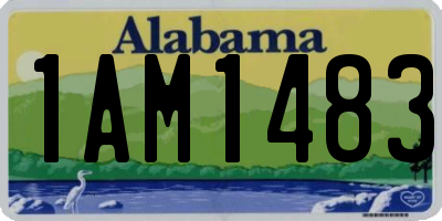 AL license plate 1AM1483