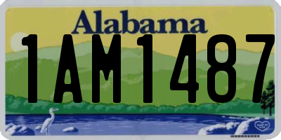 AL license plate 1AM1487