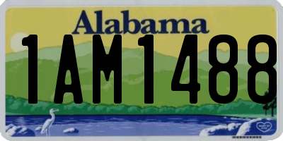 AL license plate 1AM1488