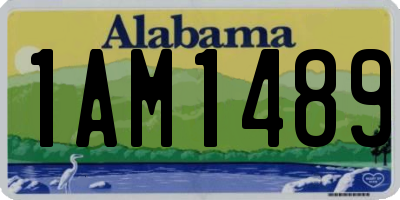 AL license plate 1AM1489