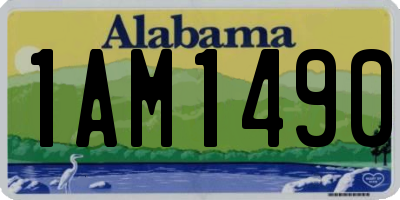 AL license plate 1AM1490