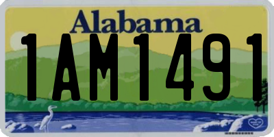 AL license plate 1AM1491