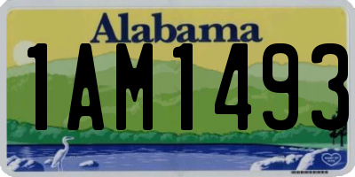 AL license plate 1AM1493