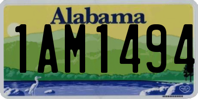 AL license plate 1AM1494
