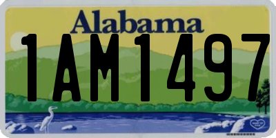 AL license plate 1AM1497