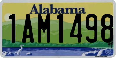 AL license plate 1AM1498