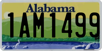 AL license plate 1AM1499