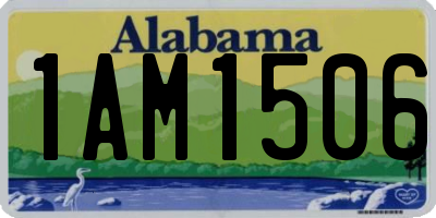 AL license plate 1AM1506