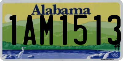 AL license plate 1AM1513