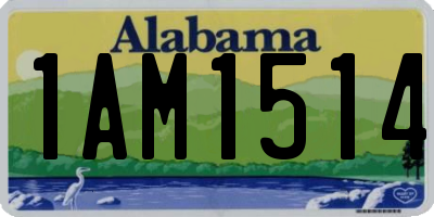 AL license plate 1AM1514