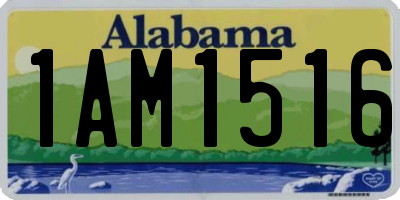 AL license plate 1AM1516