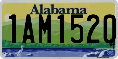 AL license plate 1AM1520