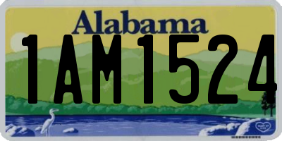 AL license plate 1AM1524