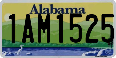 AL license plate 1AM1525