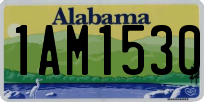 AL license plate 1AM1530