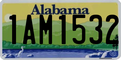 AL license plate 1AM1532
