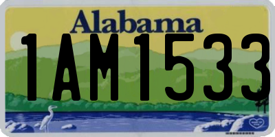 AL license plate 1AM1533