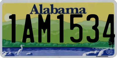 AL license plate 1AM1534