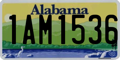 AL license plate 1AM1536