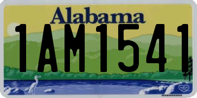 AL license plate 1AM1541