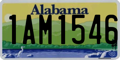 AL license plate 1AM1546