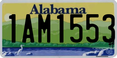 AL license plate 1AM1553