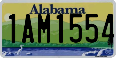 AL license plate 1AM1554
