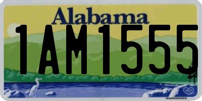 AL license plate 1AM1555