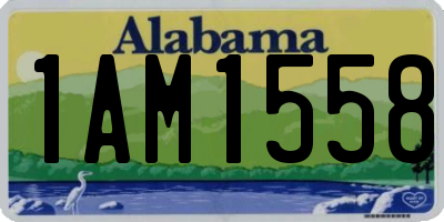 AL license plate 1AM1558