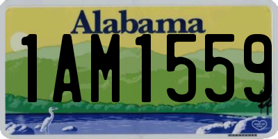 AL license plate 1AM1559