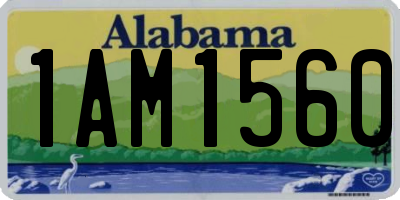AL license plate 1AM1560