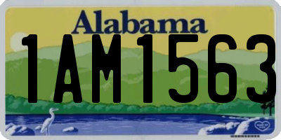 AL license plate 1AM1563