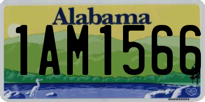 AL license plate 1AM1566