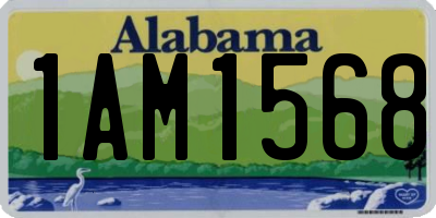 AL license plate 1AM1568