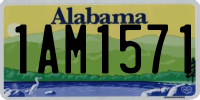 AL license plate 1AM1571